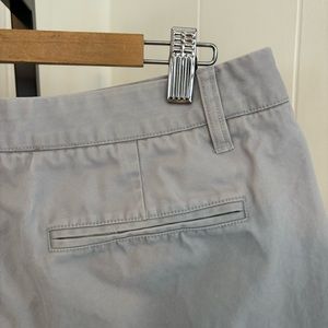 Bonobos Light Classic Gray Cotton Flat Front Chino Preppy Shorts Mens 33x11